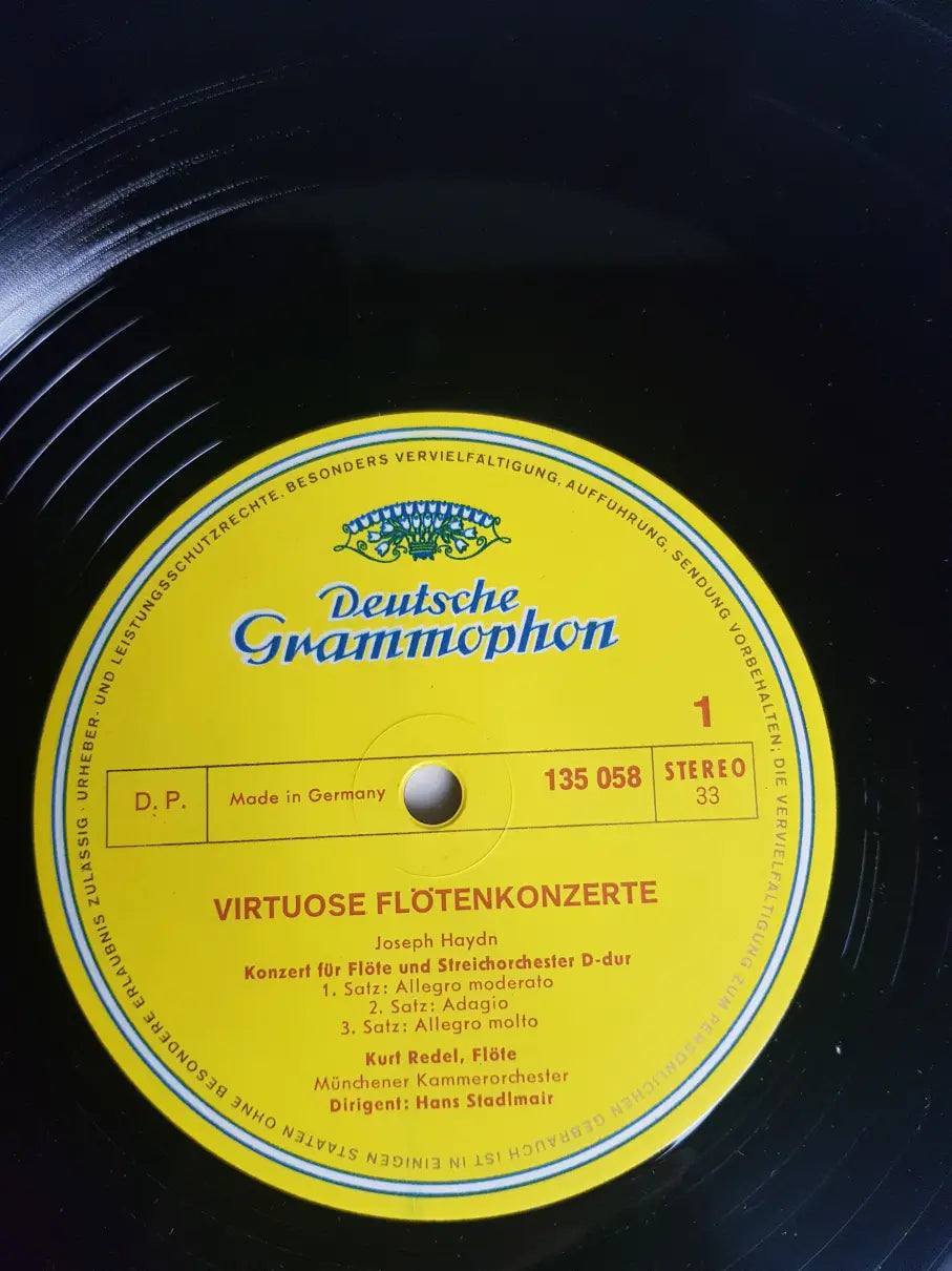 Haydn, Mozart, Kurt Redel, Hans-Martin Linde, Münchener Kammerorchester, Hans Stadlmair – Virtuose Flötenkonzerte (Konzert D-dur, Hob. VIIf: D1 / Konzert Nr.1 G-dur, KV 313)
