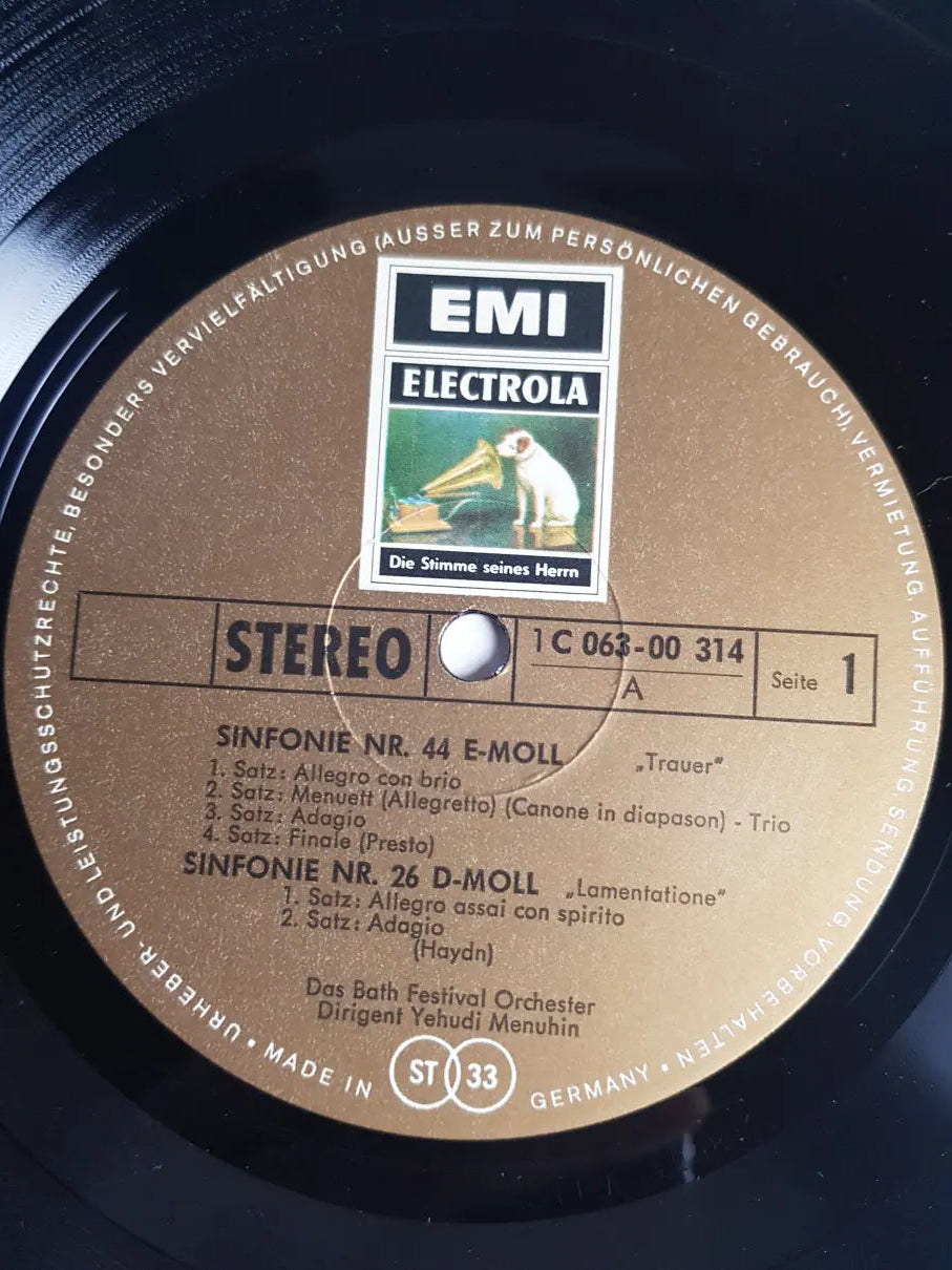 Joseph Haydn, Yehudi Menuhin, Bath Festival Orchestra – Sinfonien Nr. 26, 44 & 48