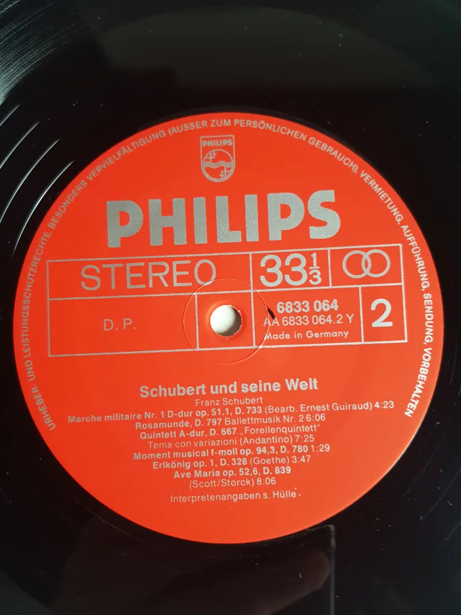 Schubert ‎– Schubert Und Seine Welt