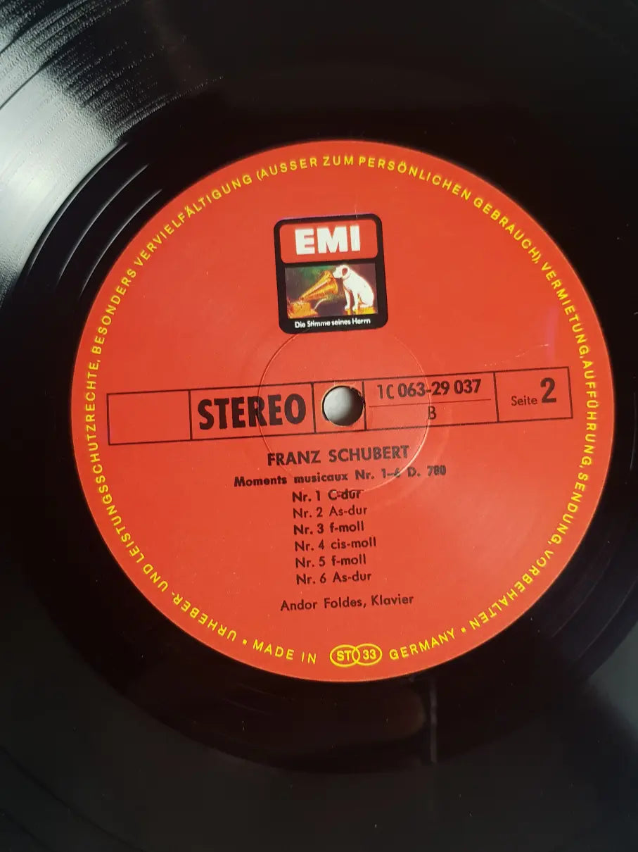 Franz Schubert - Andor Foldes – Impromptus Nr. 1 - 4 D. 899 / Moments Musicaux Nr. 1 - 6 D. 780