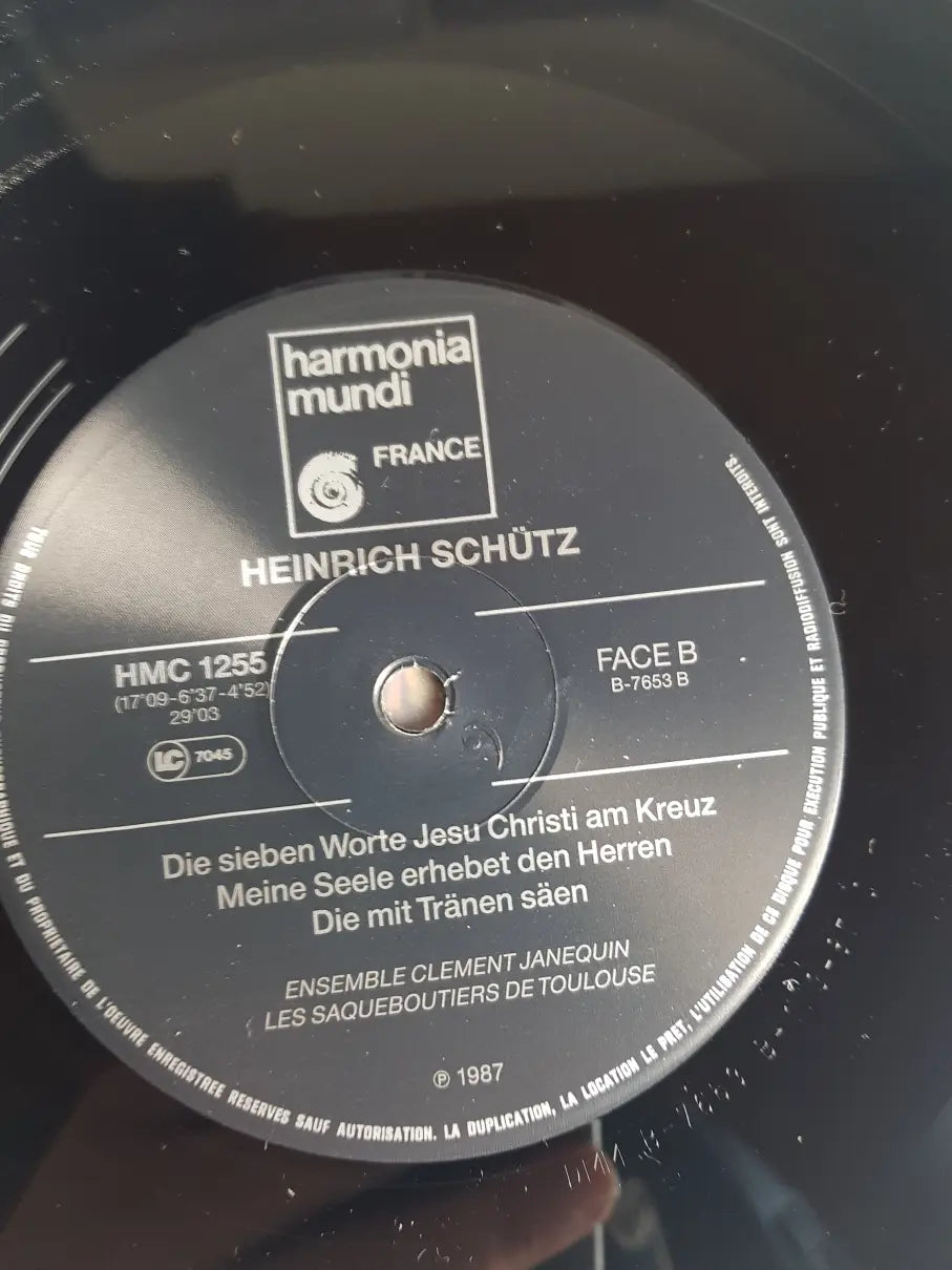 Schütz - Ensemble Clément Janequin, Les Saqueboutiers De Toulouse – Die Sieben Worte Jesu Christi Am Kreuz = Les Sept Paroles Du Christ En Croix = The Seven Words Of Jesus Christ On The Cross