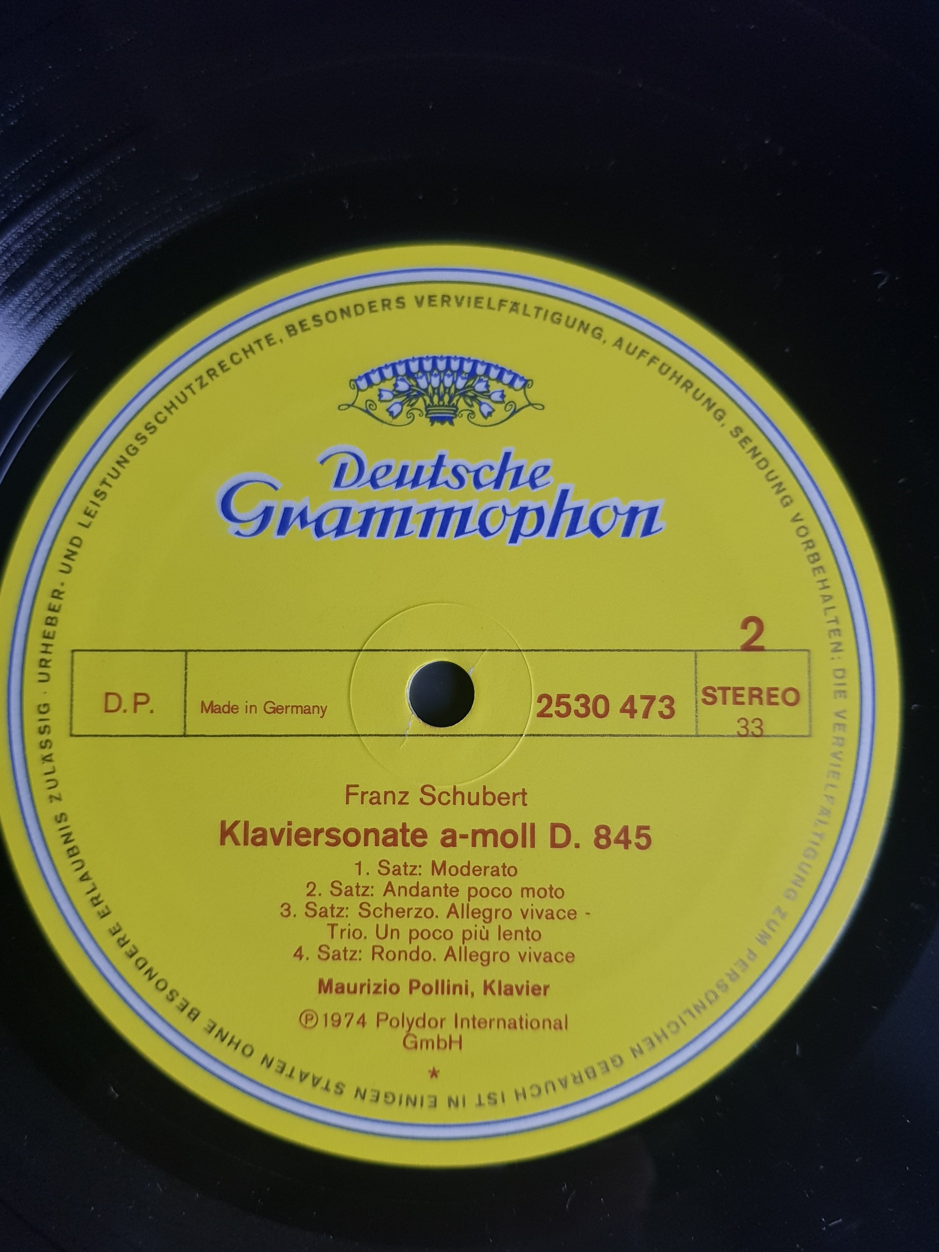 Franz Schubert, Maurizio Pollini – Wanderer-Fantasie / Klaviersonate A-moll D. 845 = Piano Sonata In A Minor