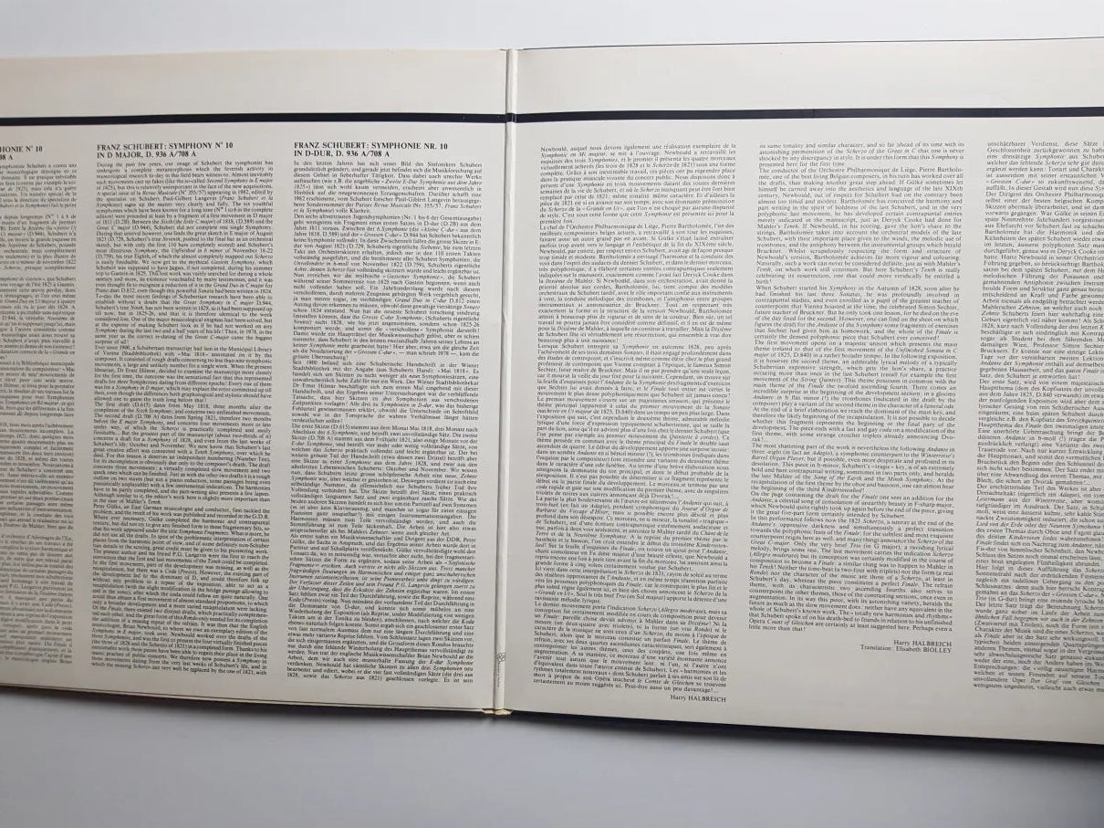 Franz Schubert, Orchestre Philharmonique De Liège Sous La Direction De Pierre Bartholomée – Symphonie Nr. 10 D Dur