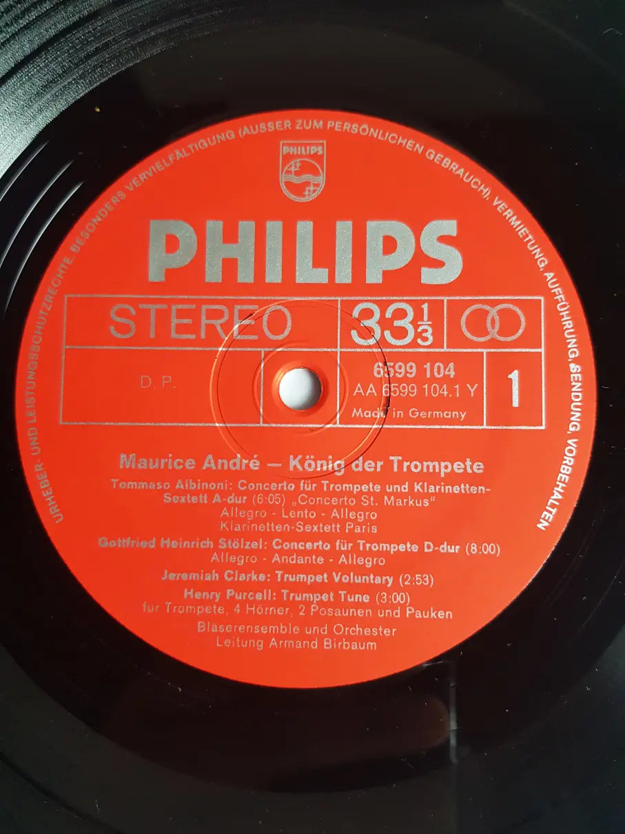 Maurice André, Albinoni, Purcell, Vivaldi, Corelli, Händel – König Der Trompete