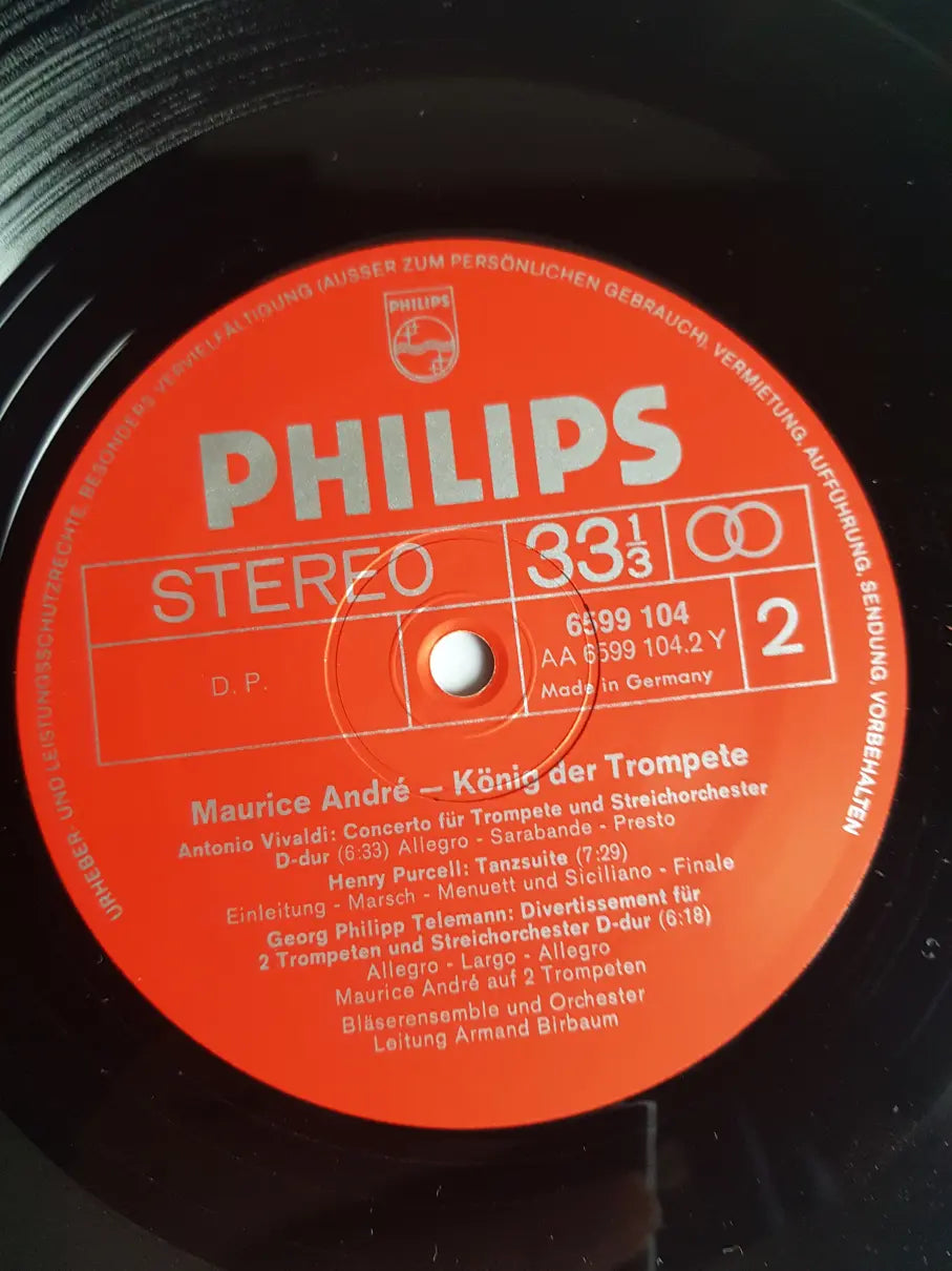 Maurice André, Albinoni, Purcell, Vivaldi, Corelli, Händel – König Der Trompete