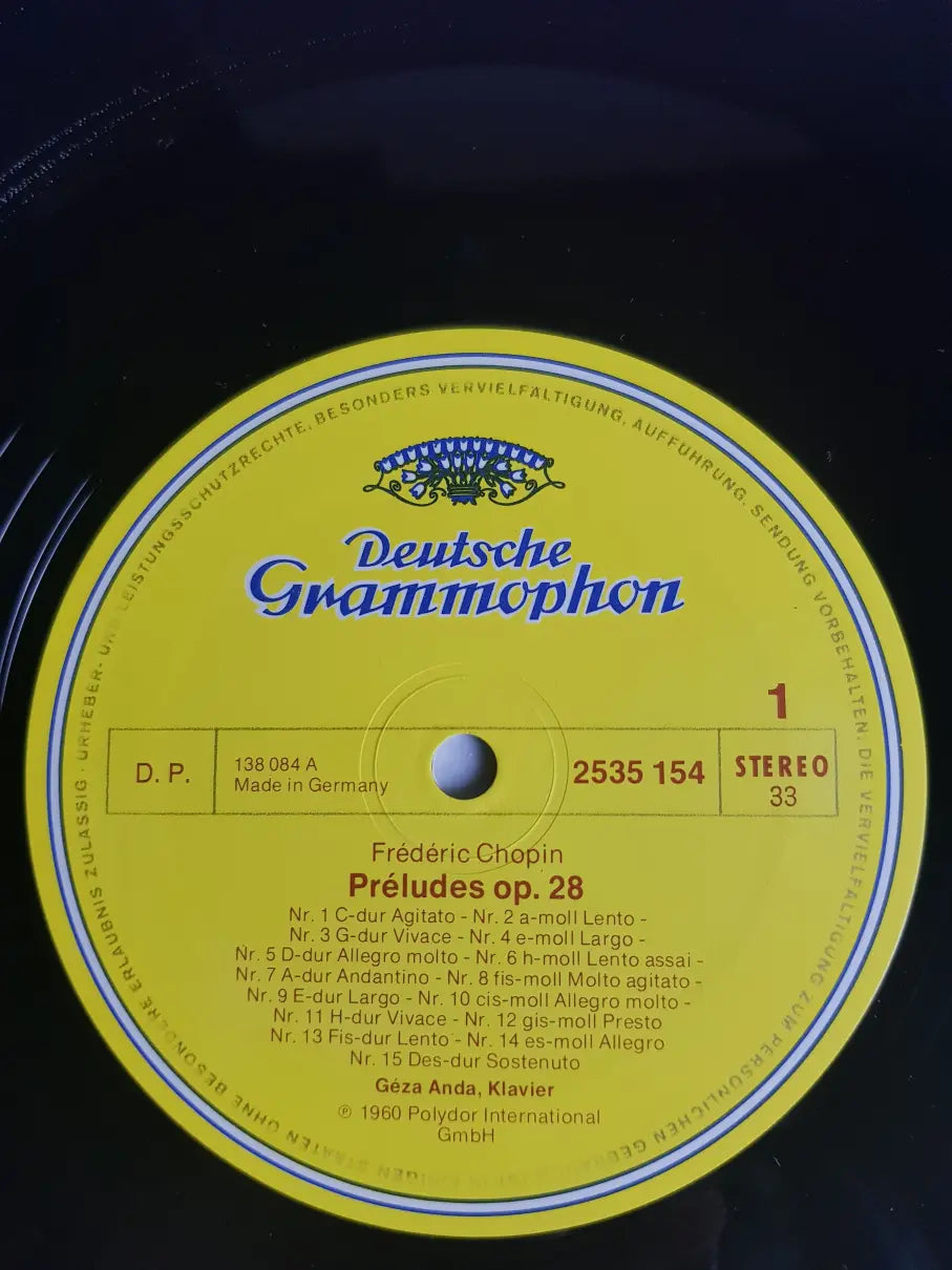 Frédéric Chopin – Géza Anda – 24 Préludes