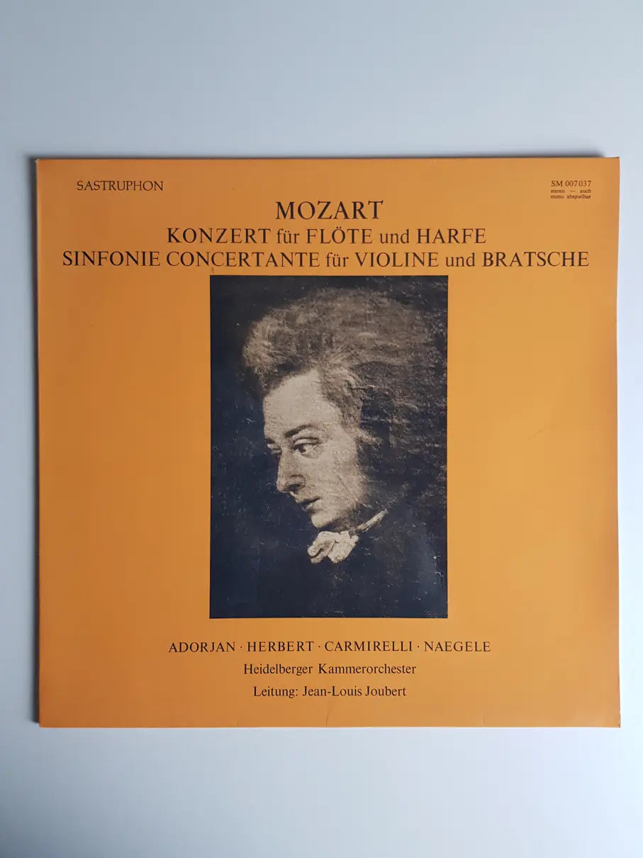 Mozart / Heidelberger Kammerorchester, Jean-Louis Joubert – Konzert Für Flöte Und Harfe, Sinfonie Concertante Für Violine Und Bratsche