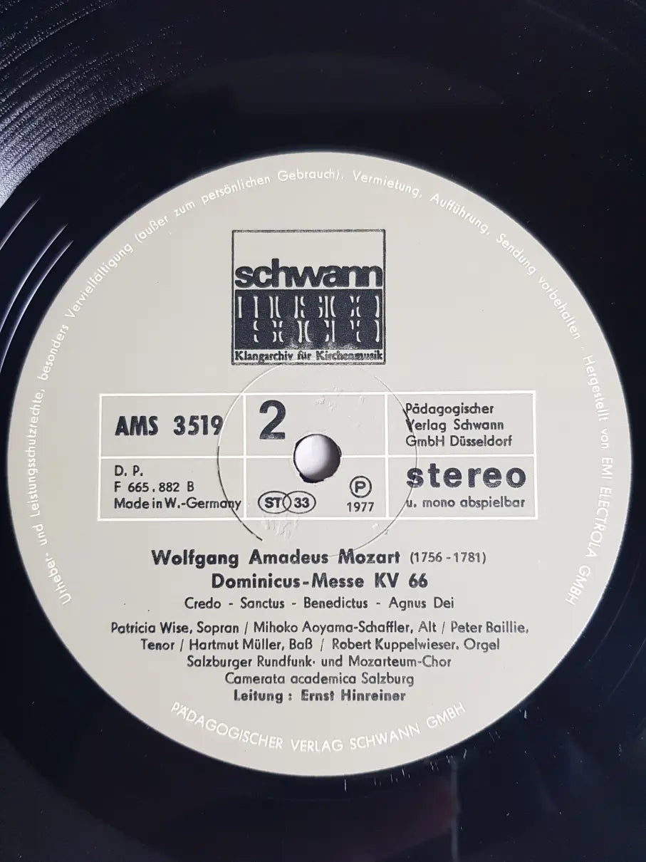 Wolfgang Amadeus Mozart – Dominicus-Messe/KV 66