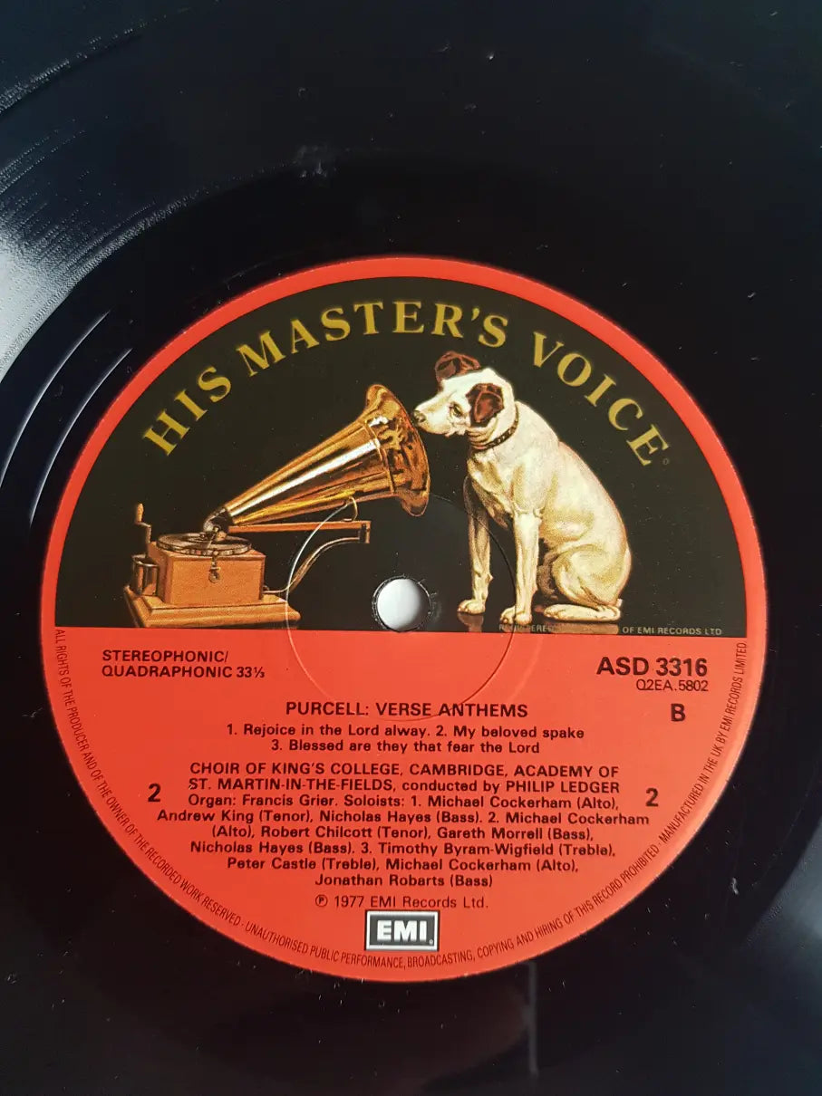 Purcell - Choir Of King's College, Cambridge, Philip Jones Brass Ensemble, Academy Of St. Martin-in-the-Fields Conducted By Philip Ledger – Funeral Music For Queen Mary / Five Anthems