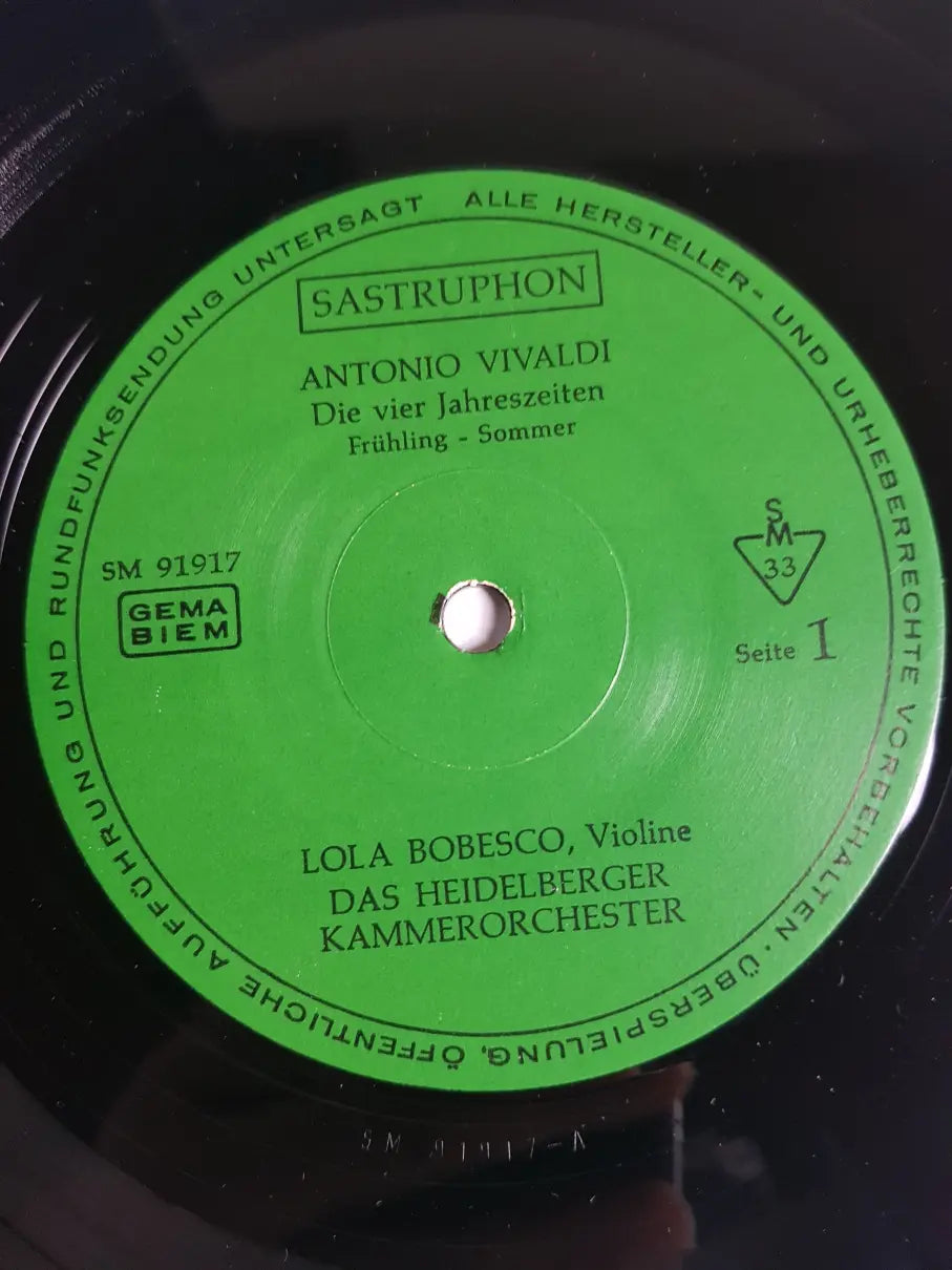 Vivaldi - Lola Bobesco, Das Heidelberger Kammerorchester – Die 4 Jahreszeiten