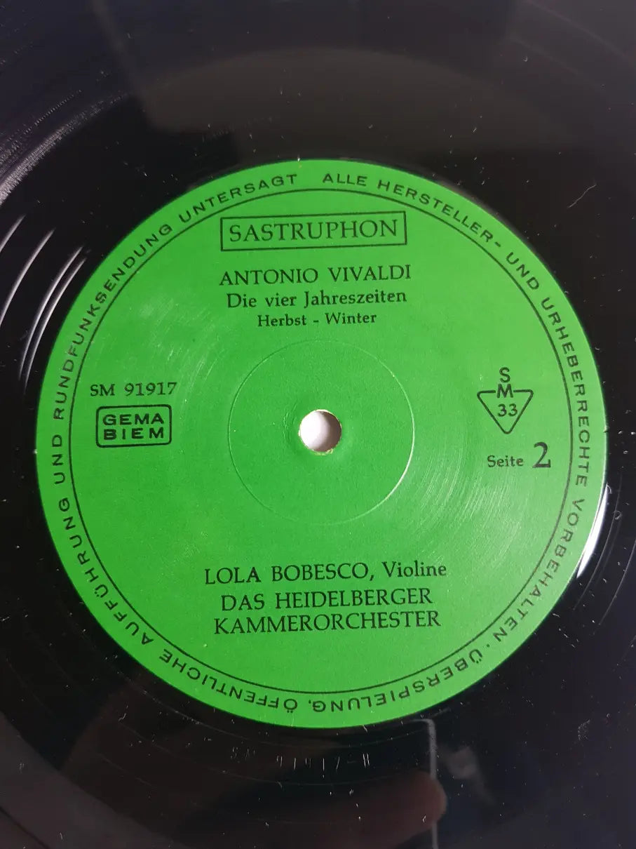 Vivaldi - Lola Bobesco, Das Heidelberger Kammerorchester – Die 4 Jahreszeiten