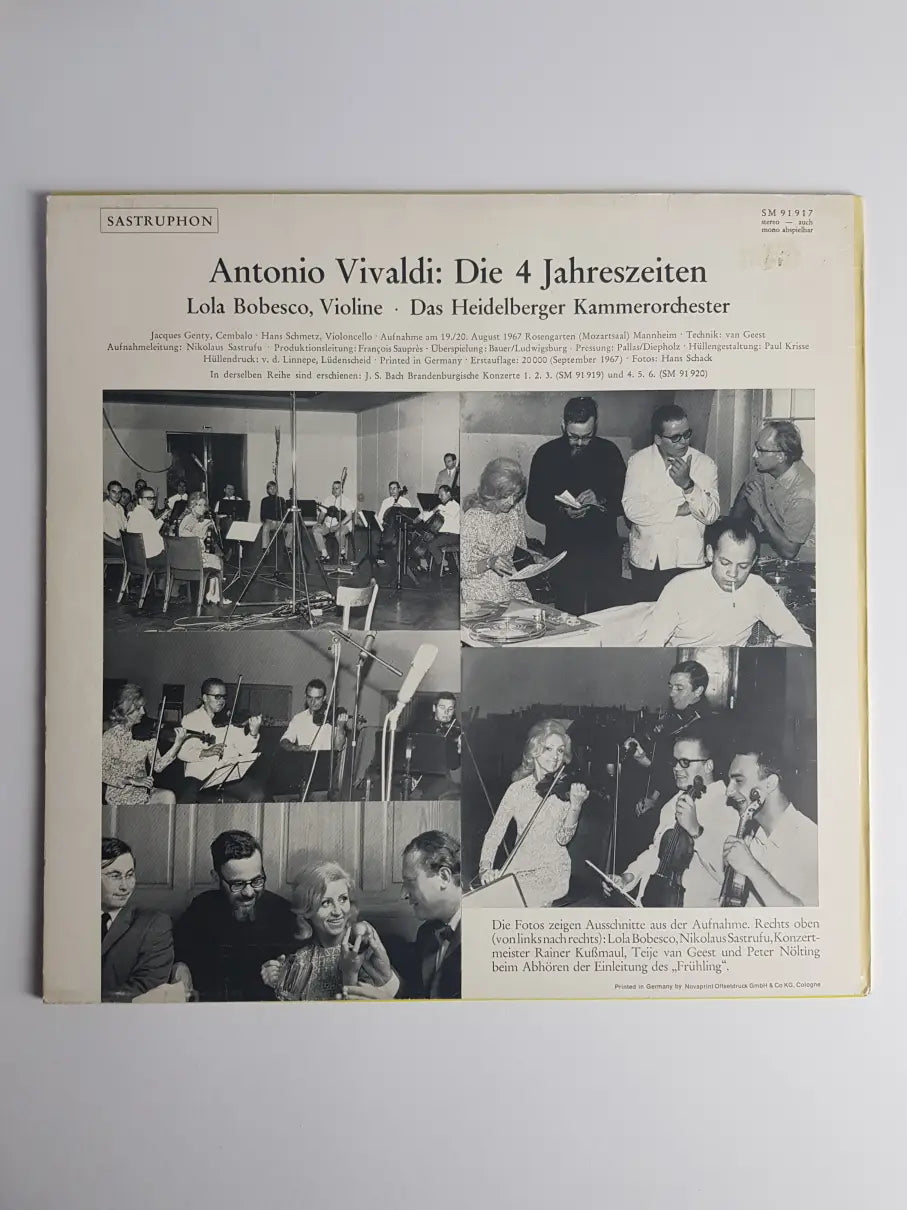 Vivaldi - Lola Bobesco, Das Heidelberger Kammerorchester – Die 4 Jahreszeiten