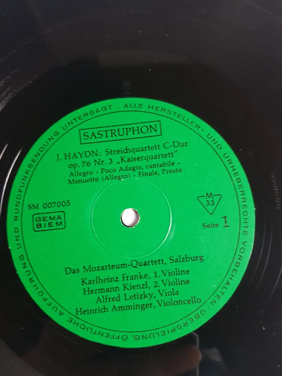 Mozarteum-Quartett – Haydn / Mozart – Kaiserquartett / Jagdquartett