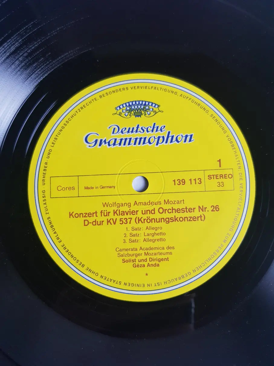 Mozart, Géza Anda ∙ Salzburg Camerata Academica – Piano Concerto No. 26, K. 537 "Coronation" / Piano Concerto No. 12, K. 414