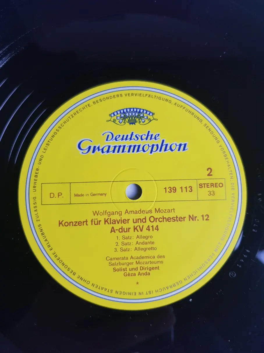 Mozart, Géza Anda ∙ Salzburg Camerata Academica – Piano Concerto No. 26, K. 537 "Coronation" / Piano Concerto No. 12, K. 414