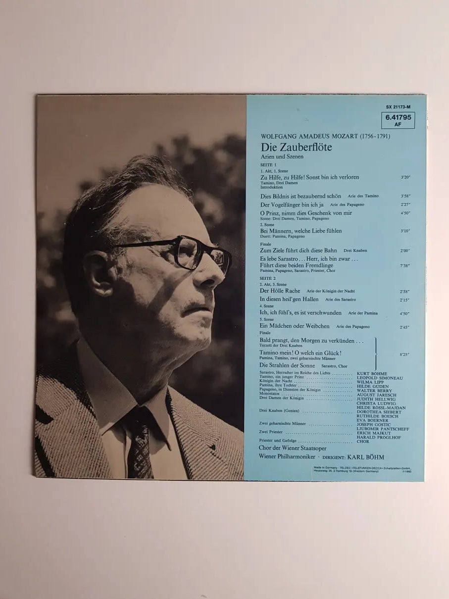 Mozart, Hilde Güden, Walter Berry, Kurt Böhme, Wiener Philharmoniker, Karl Böhm – Die Zauberflöte