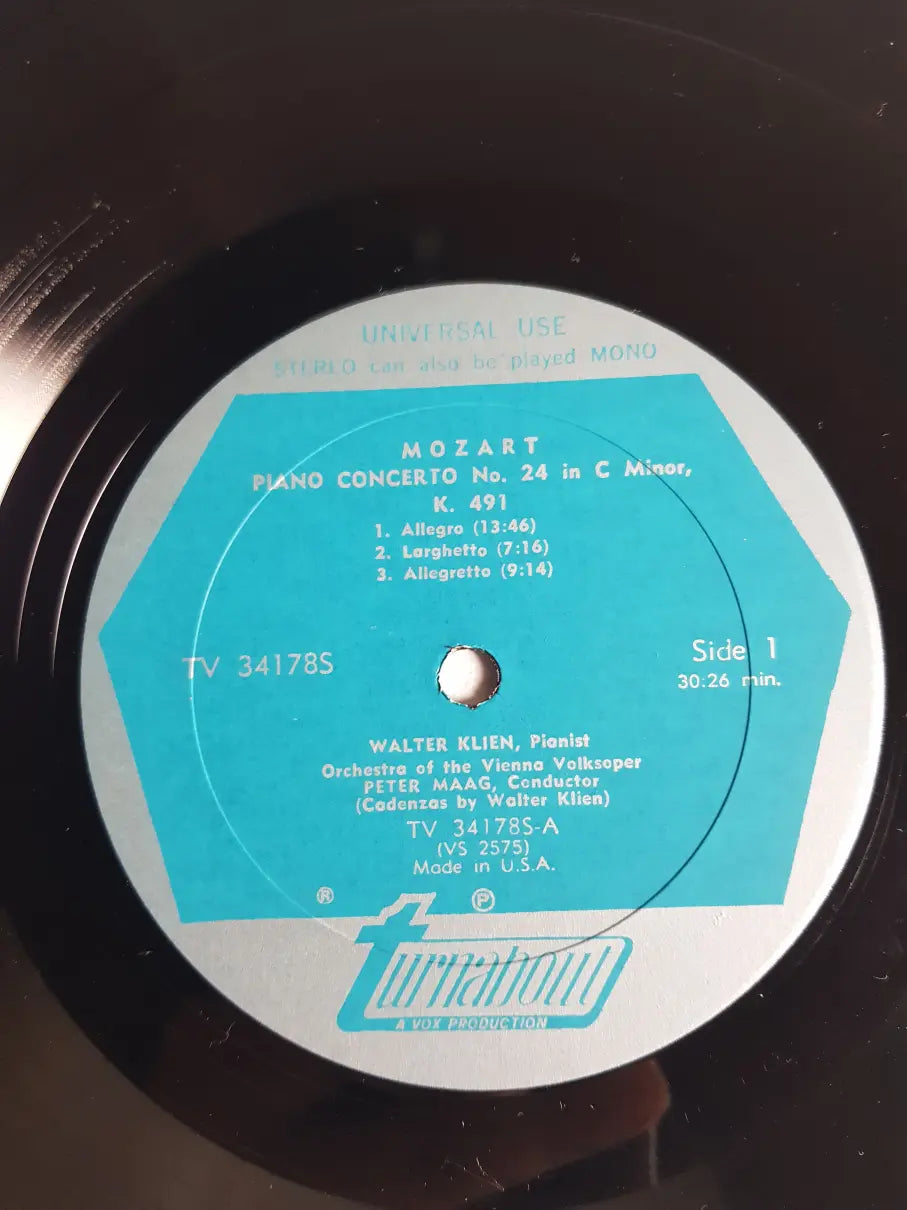 Mozart, Walter Klien, Peter Maag – Piano Concerto No. 24 In C Minor, K. 491 / Sonata In C Minor, K. 457 / Fantasy In C Minor, K. 475