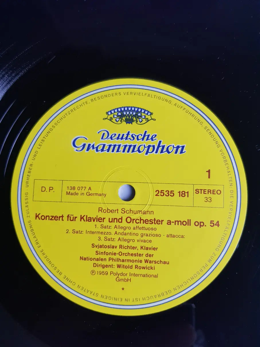Sviatoslav Richter - Robert Schumann – Klavierkonzert A-Moll / Konzertstück G-Dur