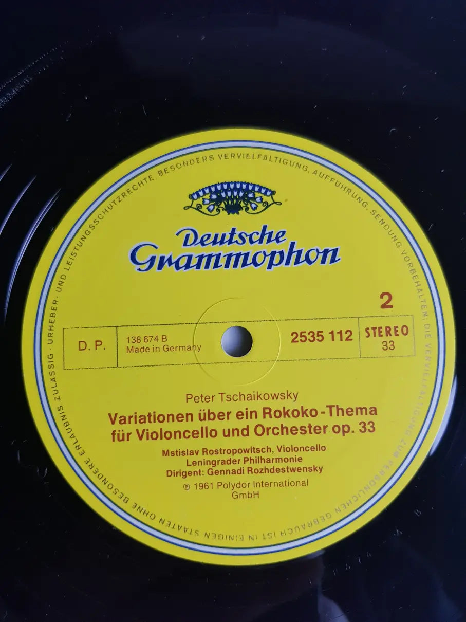 Schumann / Tschaikowsky – Rostropowitsch · Rozhdestvensky, Leningrader Philharmonie – Cellokonzert · Rokoko-Variationen