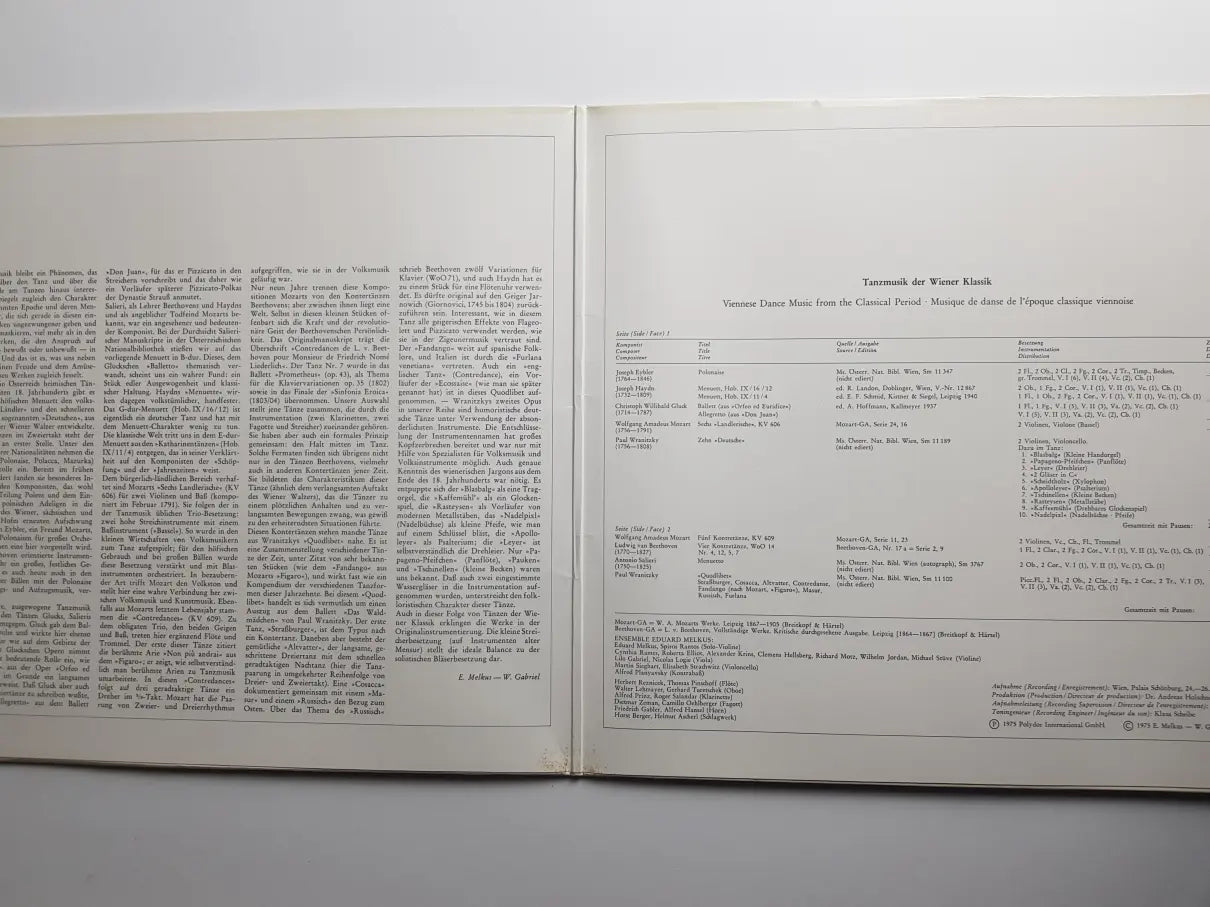 Ensemble Eduard Melkus – Tanzmusik Der Wiener Klassik