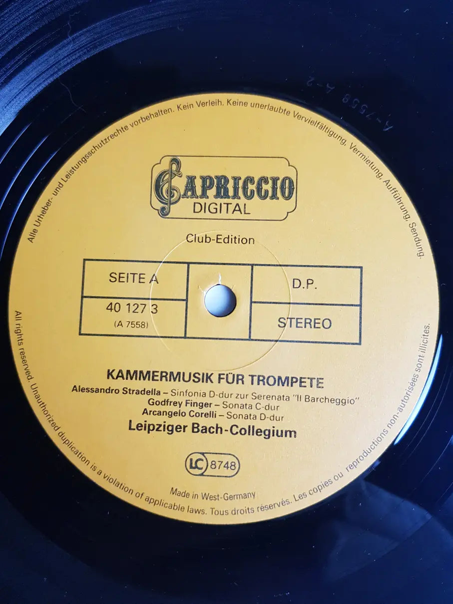 Leipziger Bach-Collegium – Kammermusik Für Trompete