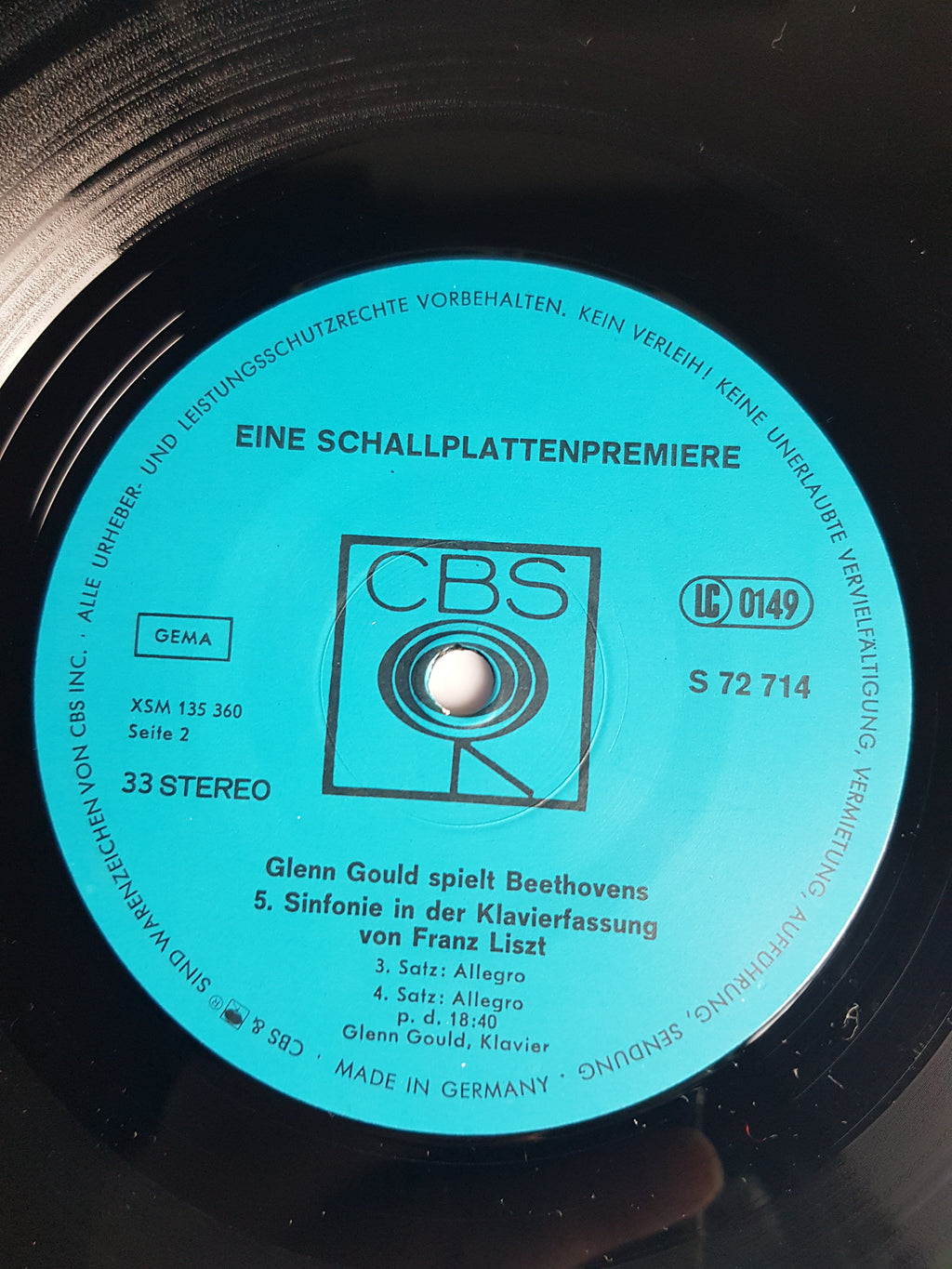 Ludwig van Beethoven - Glenn Gould, Franz Liszt – Eine Schallplattenpremiere - Glenn Gould Spielt Beethovens 5. Sinfonie In Der Klavierfassung Von Franz Liszt