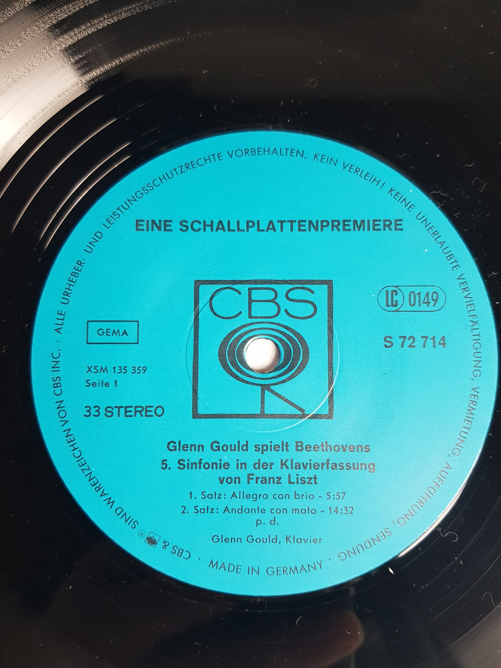 Ludwig van Beethoven - Glenn Gould, Franz Liszt – Eine Schallplattenpremiere - Glenn Gould Spielt Beethovens 5. Sinfonie In Der Klavierfassung Von Franz Liszt
