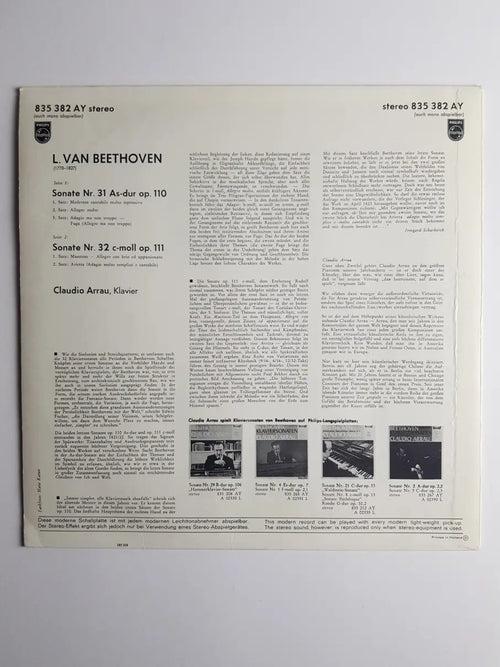 Beethoven / Claudio Arrau – Klaviersonaten OP.110 Und OP.111