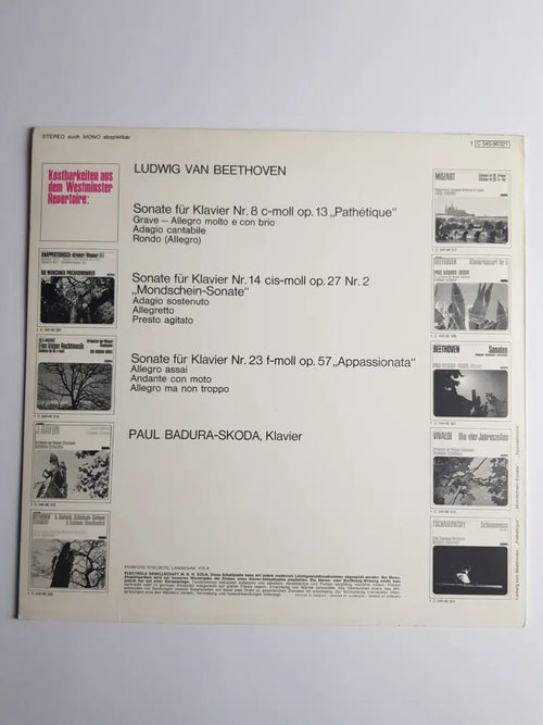 Beethoven, Paul Badura-Skoda – Sonaten (Pathetique - Mondschein - Appassionata)