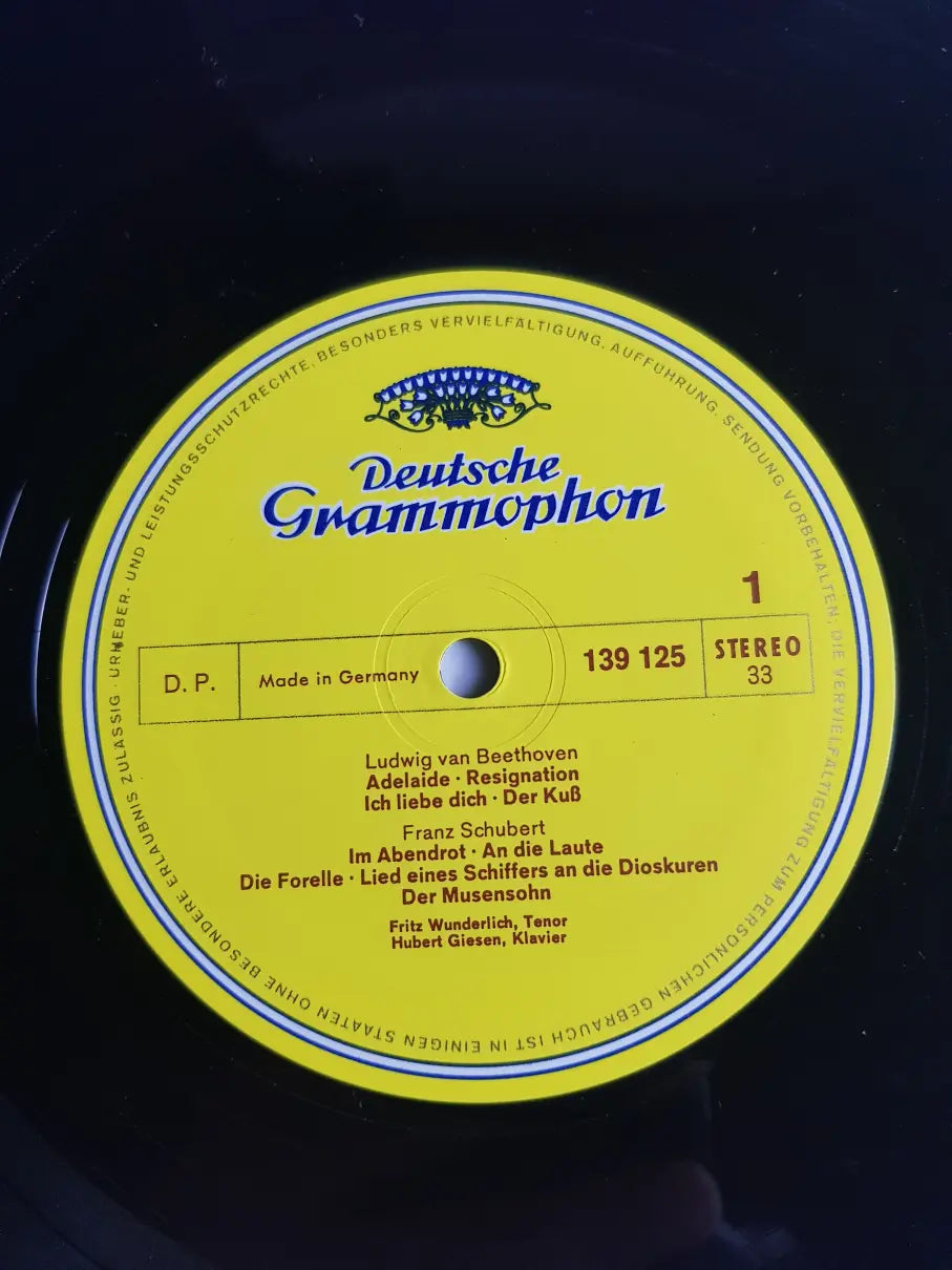 Fritz Wunderlich, Hubert Giesen - Schumann - Beethoven · Schubert – Lieder Von Beethoven, Schubert Und Schumann