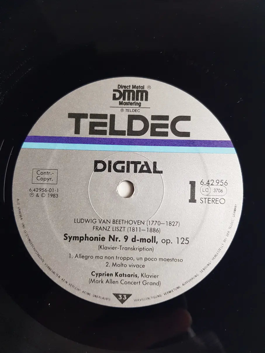 Beethoven / Liszt, Cyprien Katsaris – Symphonie Nr.9 D-moll, Op. 125