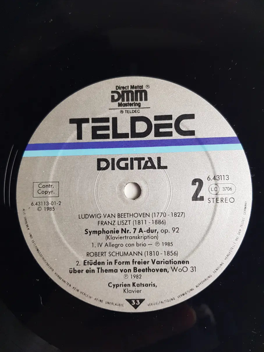 Beethoven / Liszt, Schumann, Cyprien Katsaris – Beethoven / Liszt: Symphonie Nr.7 - Schumann: Exercices