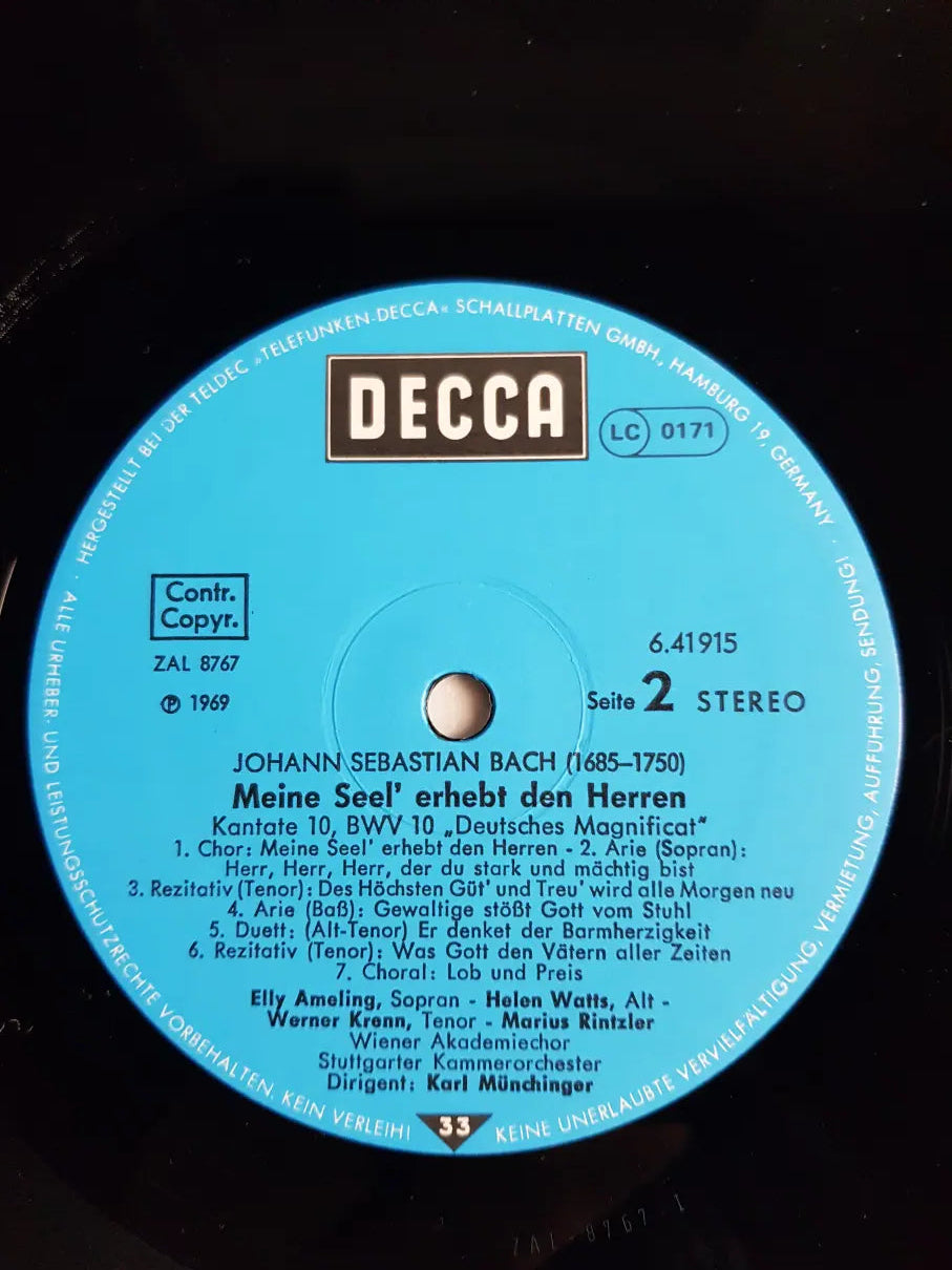 Johann Sebastian Bach, Wiener Akademiechor, Stuttgarter Kammerorchester, Karl Münchinger – Lateinisches & Deutsches Magnificat