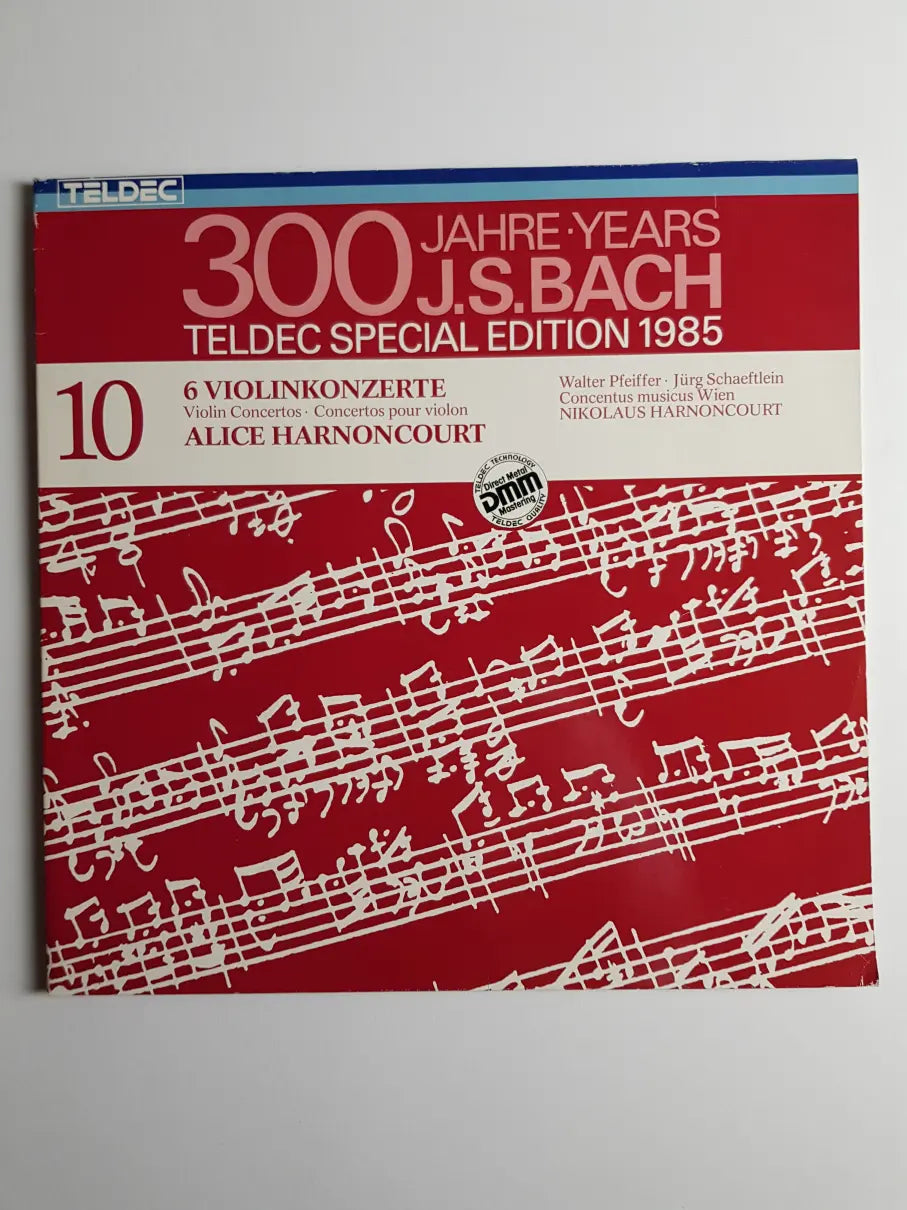 J. S. Bach - Alice Harnoncourt, Walter Pfeiffer, Jürg Schaeftlein - Concentus musicus Wien, Nikolaus Harnoncourt – 6 Violinkonzerte = Violin Concertos = Concertos Pour Violon