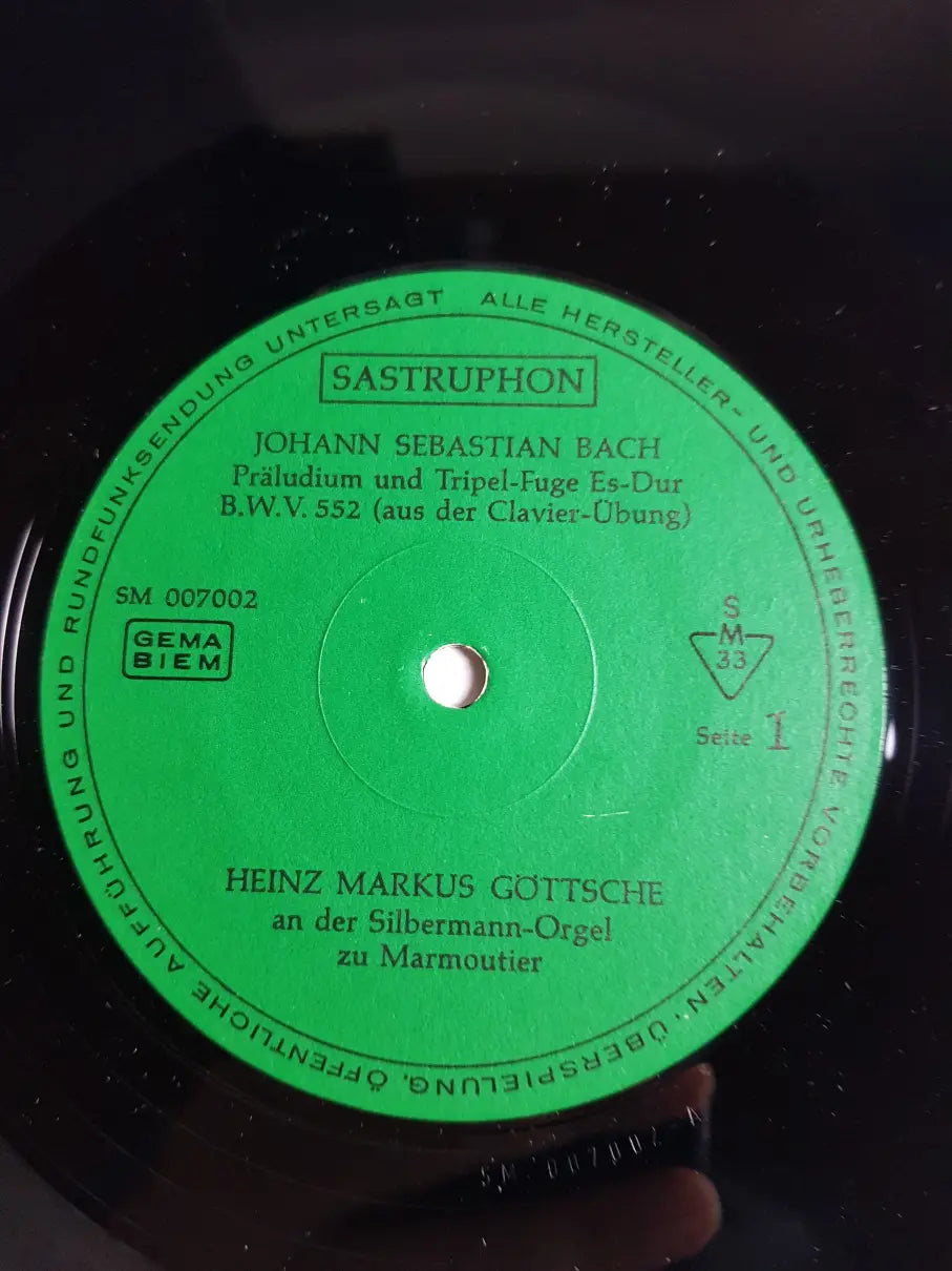 J. S. Bach, Heinz Markus Göttsche – Berühmte Orgelwerke (Heinz Markus Göttsche An Der Silbermann-Orgel Zu Marmoutier)