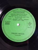 J. S. Bach, Philippe Muller, Andras Adorjan, Pina Carmirelli – Berühmte Solowerke (Suite C-Dur Für Cello, Partita A-moll Für Flöte, Chaconne D-moll Für Violine)