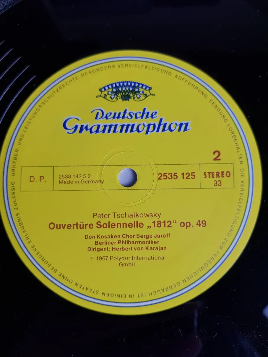 Beethoven, Tschaikowsky, Don Kosaken Chor Serge Jaroff, Berliner Philharmoniker, Herbert von Karajan – Wellingtons Sieg Oder Die Schlacht Bei Vittoria / Ouverture Solennelle »1812«
