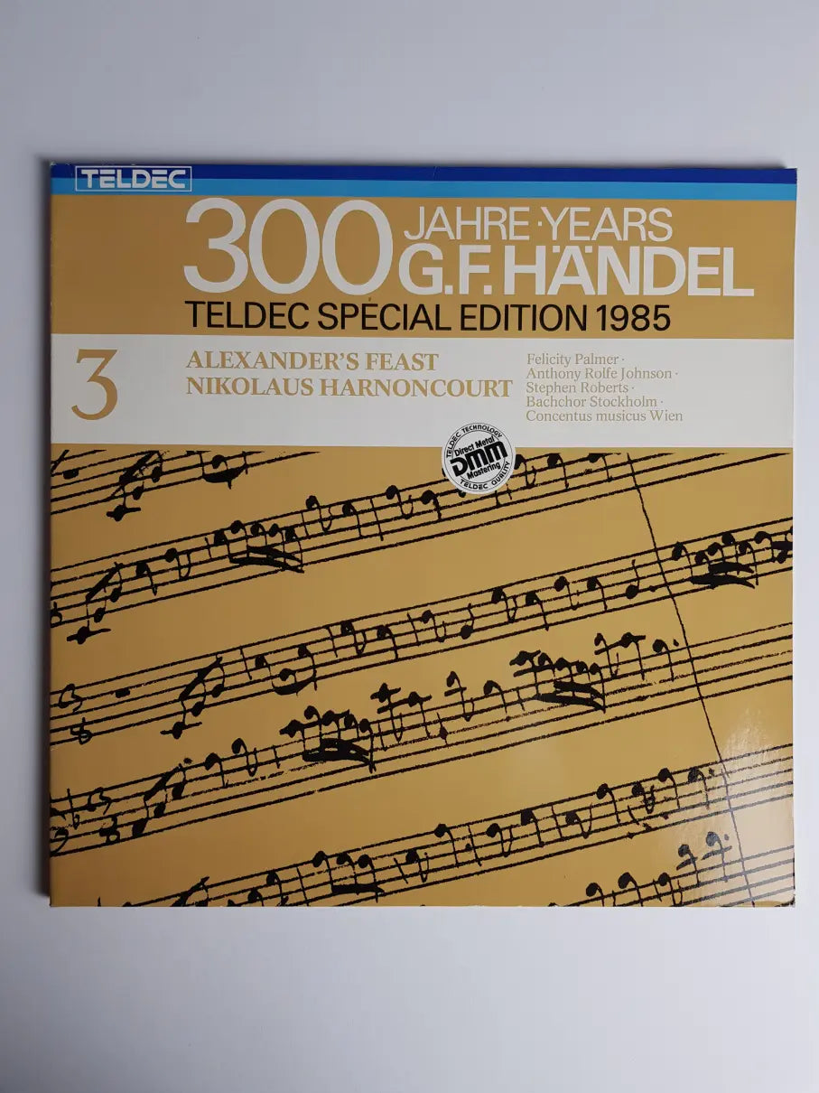 G.F.Händel, Felicity Palmer, Anthony Rolfe Johnson, Stephen Roberts, Bachchor Stockholm, Concentus Musicus Wien, Nikolaus Harnoncourt – Alexander's Feast