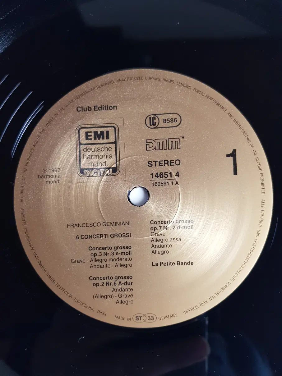 Francesco Geminiani - La Petite Bande, Sigiswald Kuijken – 6 Concerti Grossi
