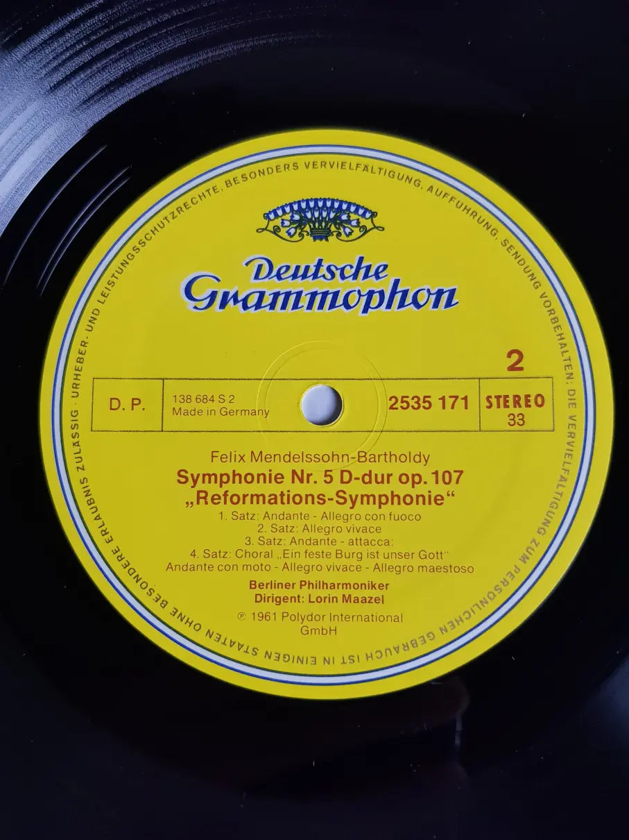 Mendelssohn Bartholdy - Berliner Philharmoniker, Lorin Maazel – Symphonie Nr. 4 »Italienische« / Symphonie Nr. 5 »Reformations-Symphonie«