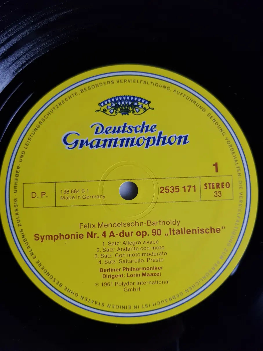 Mendelssohn Bartholdy - Berliner Philharmoniker, Lorin Maazel – Symphonie Nr. 4 »Italienische« / Symphonie Nr. 5 »Reformations-Symphonie«