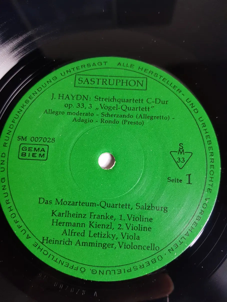 Haydn / Mozart – Mozarteum-Quartett Salzburg – Vogelquartett / Dissonanzenquartett