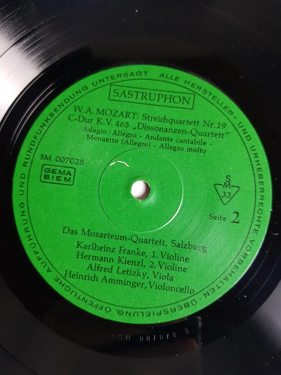 Haydn / Mozart – Mozarteum-Quartett Salzburg – Vogelquartett / Dissonanzenquartett