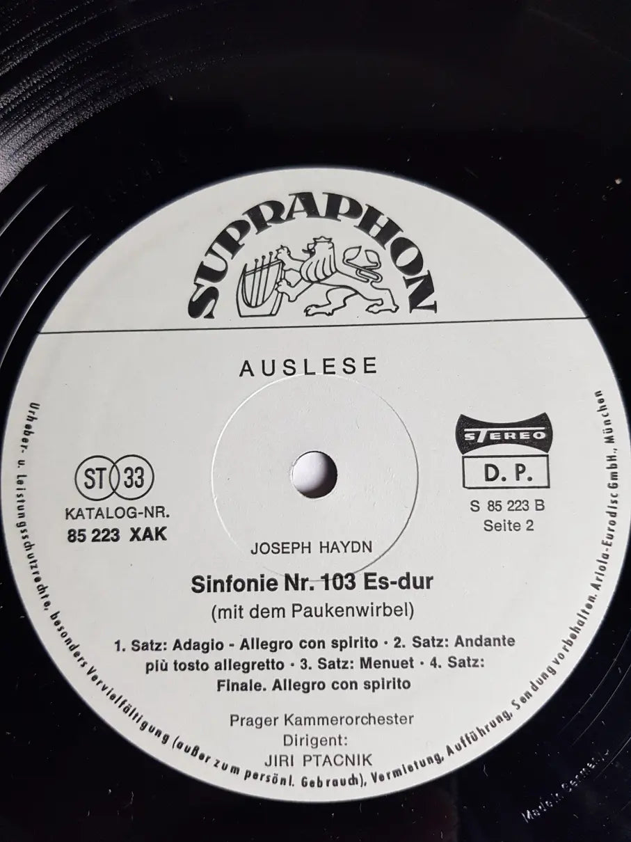Joseph Haydn, Prager Kammerorchester Dirigent Jiri Ptacnik – Symphony No.103 In Es-Dur Paukenwirbell" / Symphony No. 88 In G Major