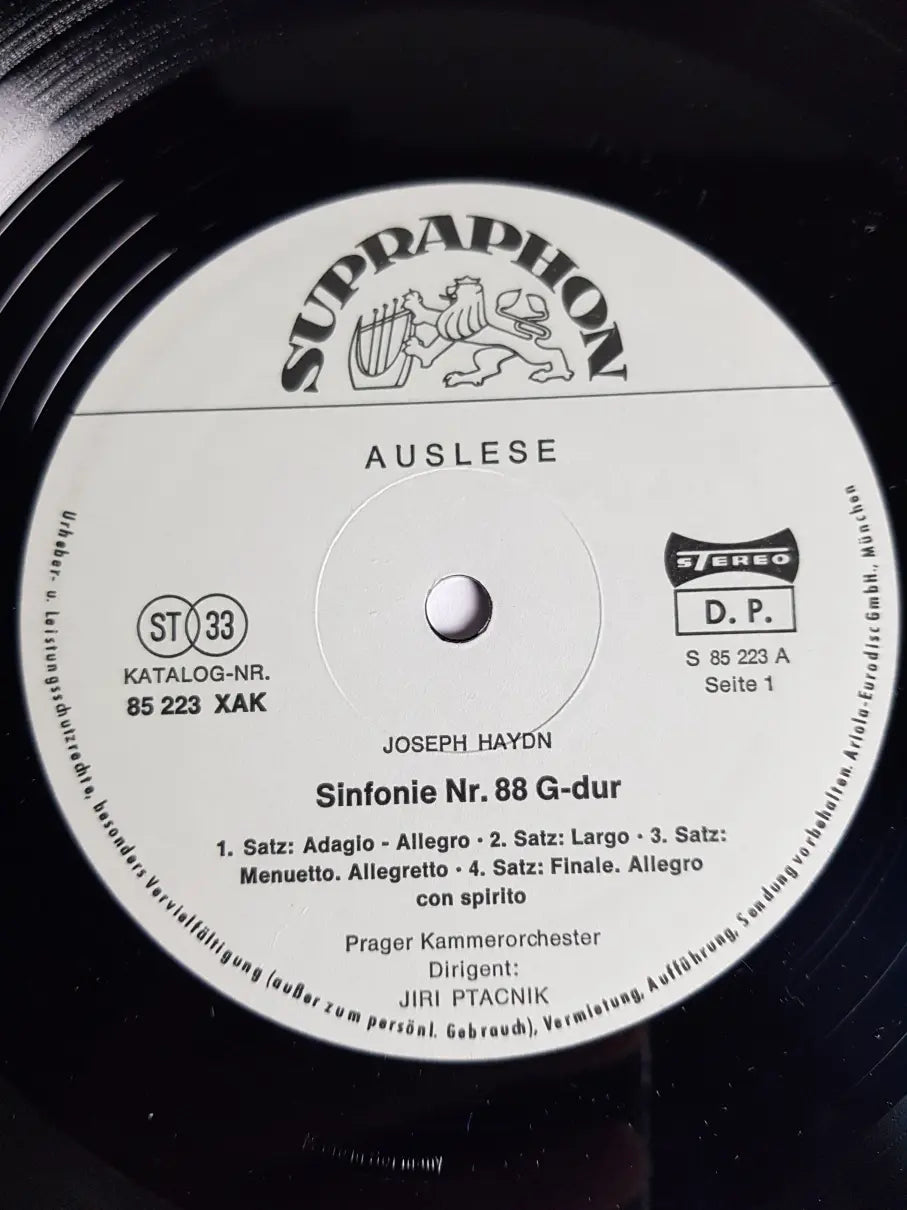 Joseph Haydn, Prager Kammerorchester Dirigent Jiri Ptacnik – Symphony No.103 In Es-Dur Paukenwirbell" / Symphony No. 88 In G Major