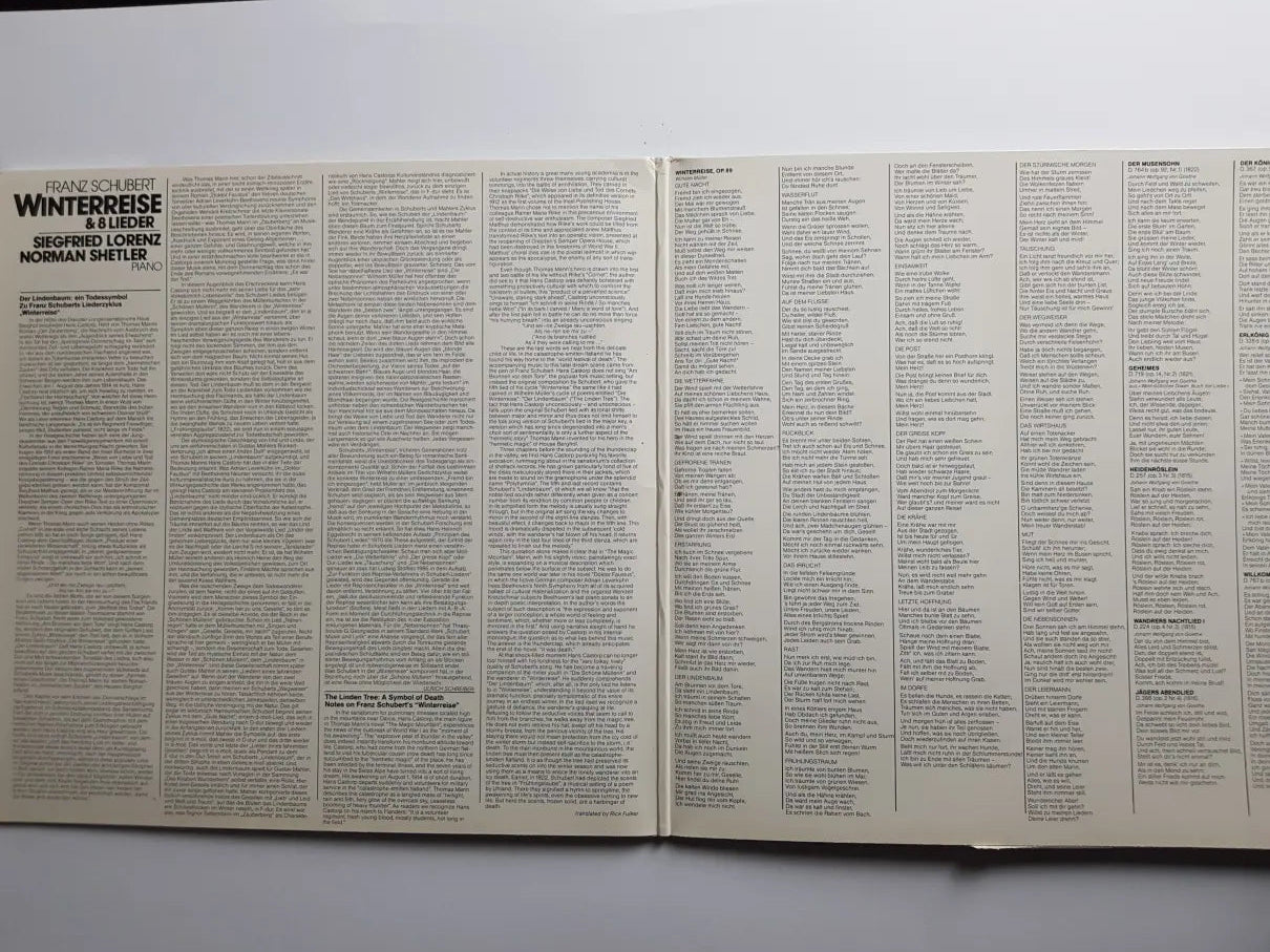 Franz Schubert – Winterreise & 8 Lieder
