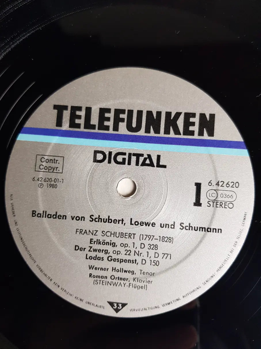 Schubert, Schumann, Loewe - Werner Hollweg, Roman Ortner – Balladen