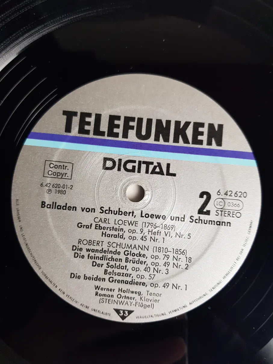 Schubert, Schumann, Loewe - Werner Hollweg, Roman Ortner – Balladen