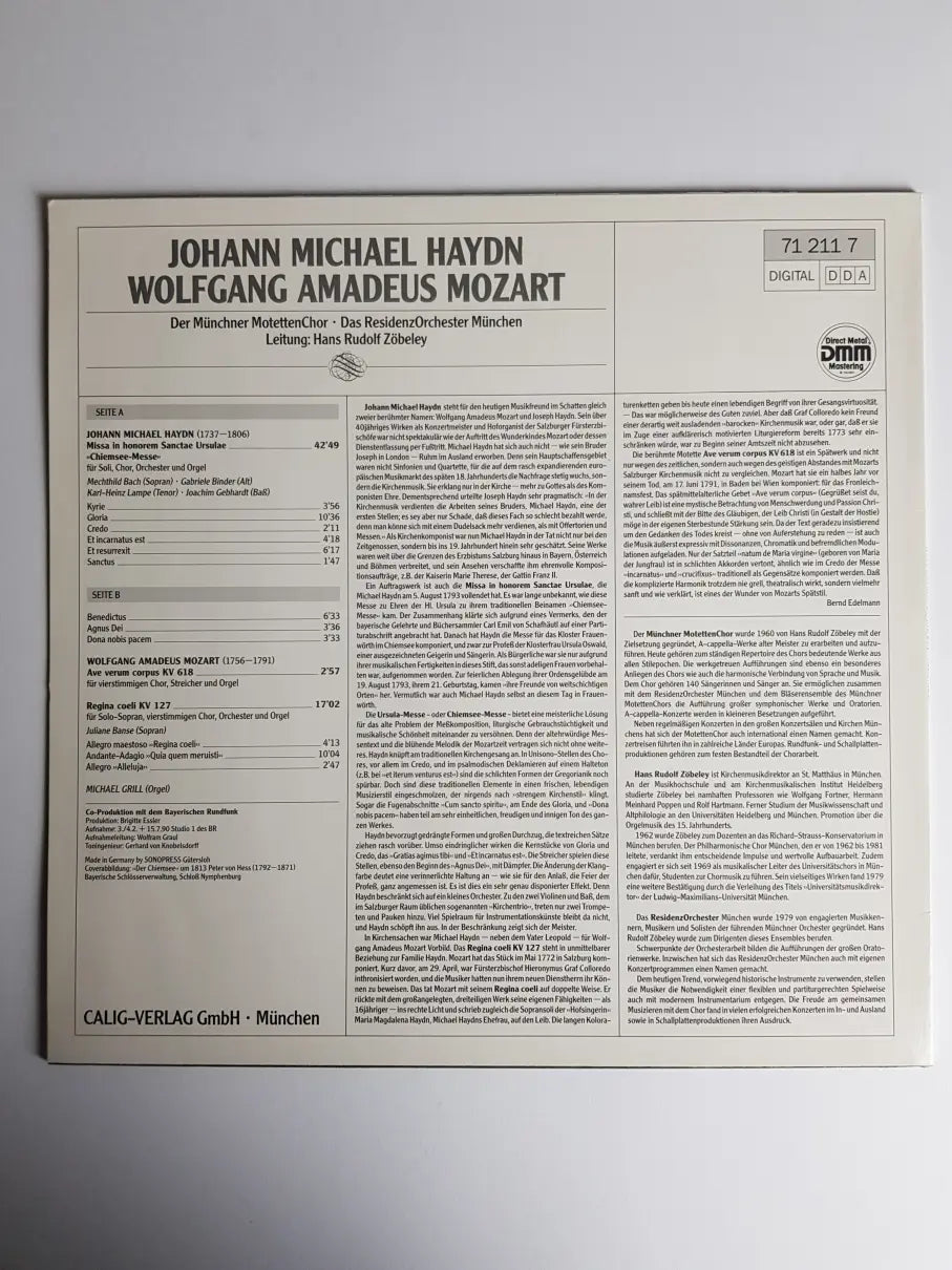 Johann Michael Haydn, Wolfgang Amadeus Mozart "Chiemsee-Messe" - Ave Verum Corpus KV 618 - Regina Coeli KV 127