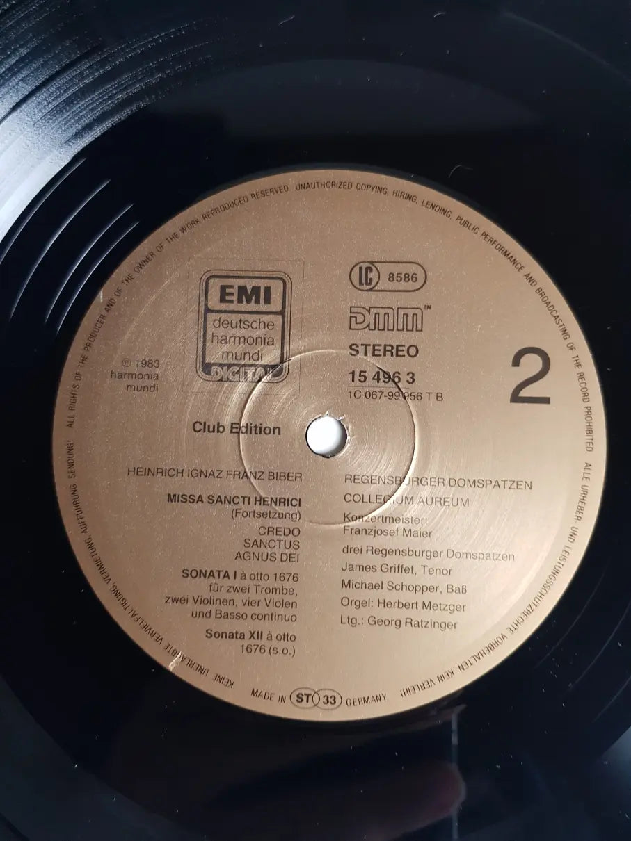Heinrich Ignaz Franz Biber, Regensburger Domspatzen, Collegium Aureum, Georg Ratzinger – Missa Sancti Henrici